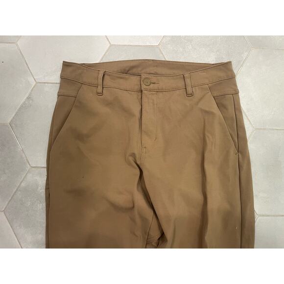 Bylt Premium Everyday Pant 2.0 Slim Fit Brown Viscose Blend Mens Size 32 - Picture 2 of 6